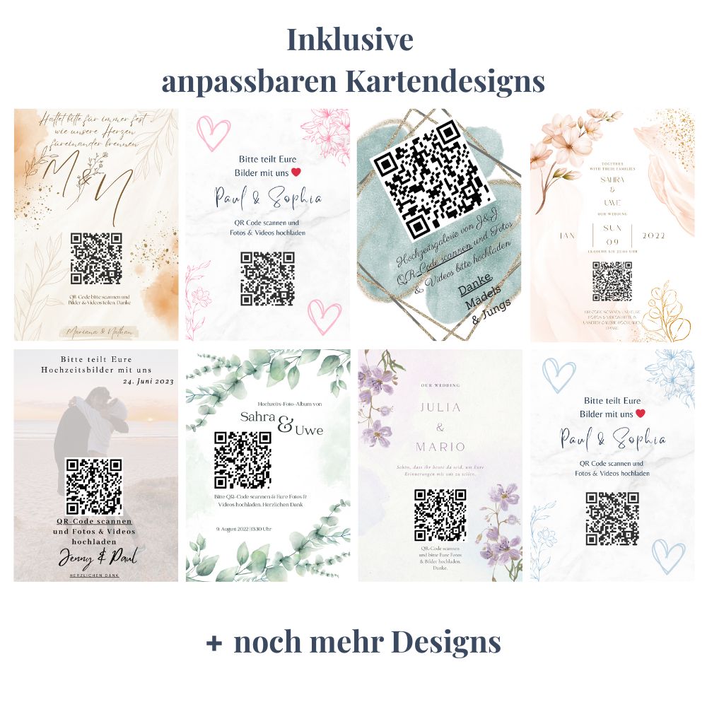 Hochzeits-Galerie inkl. QR-Code